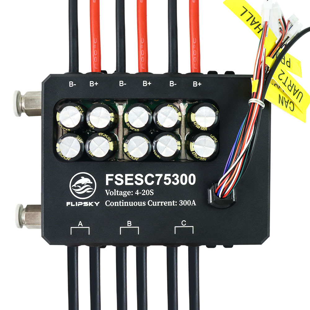 Vesc 75300 High Current Esc - Flipsky FSESC 75300 84 в мощный