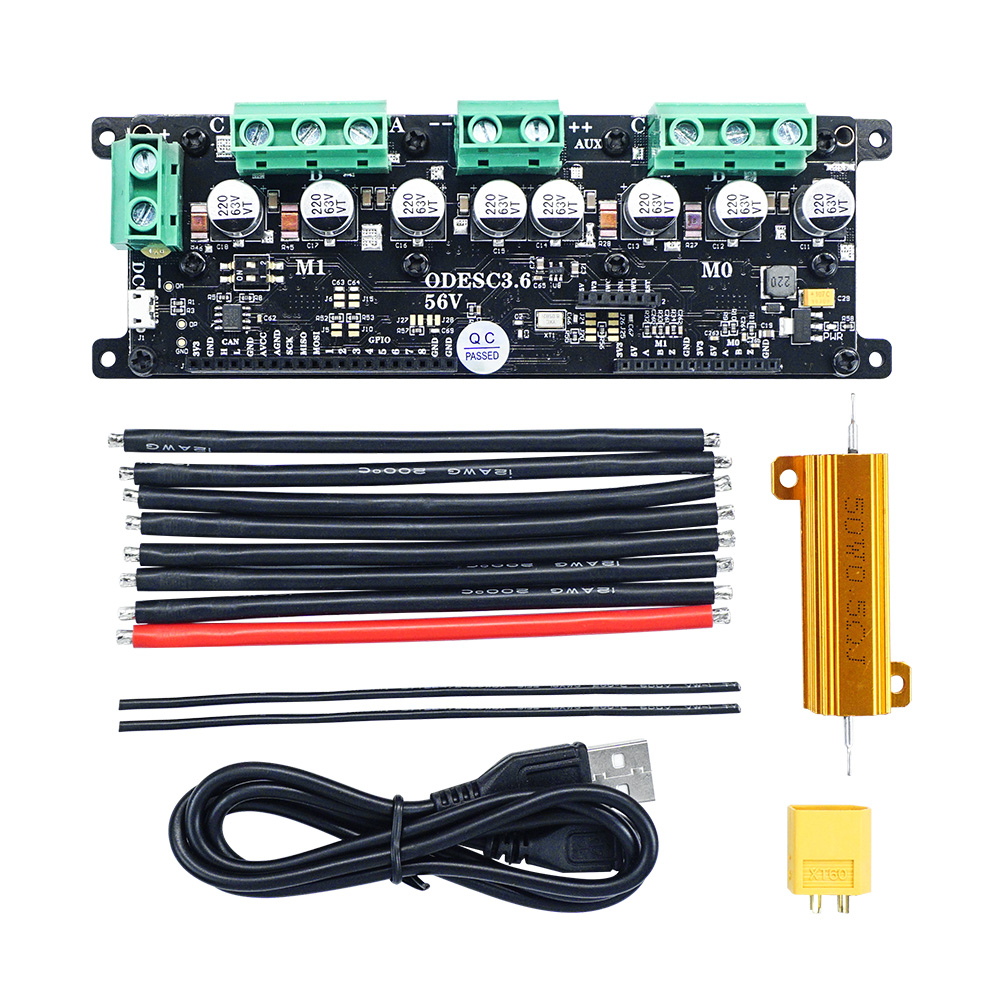 Odrive Dual Brushless Motor Controller - ODESC3.6 Оптимизирует высокопроизводительный бесщеточный двигатель, мощный