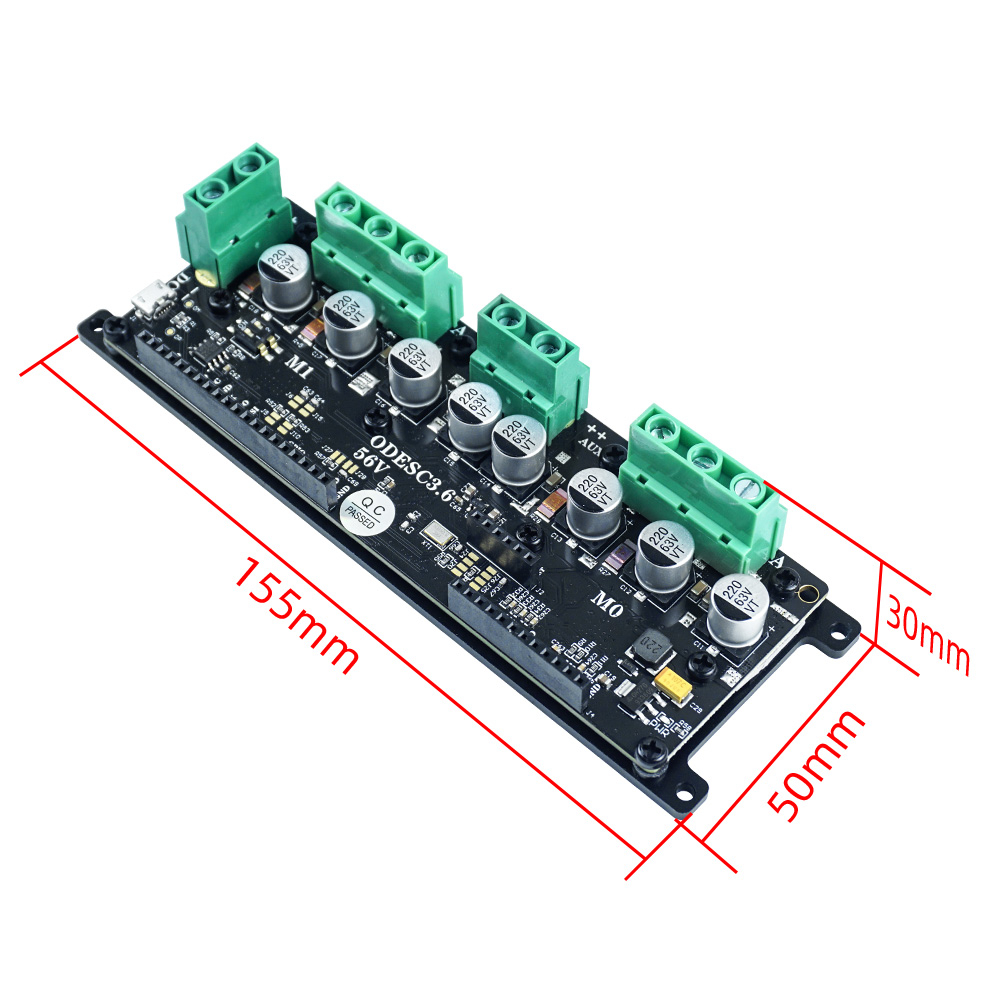 Контроллер ODESC3.6 для высоко – обзор и цена Odrive Dual Brushless Motor Controller